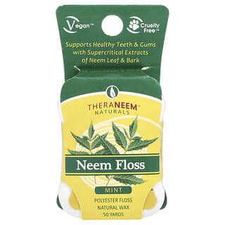 أورغانيكس سوذ‏, TheraNeem® Naturals ، خيط النيم ، بالنعناع ، 50 ياردة