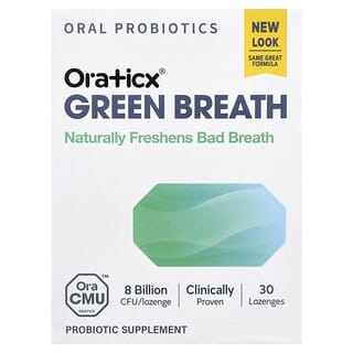 Oraticx, Green Breath, Mint, 30 Lozenges (80 mg per Lozenge)