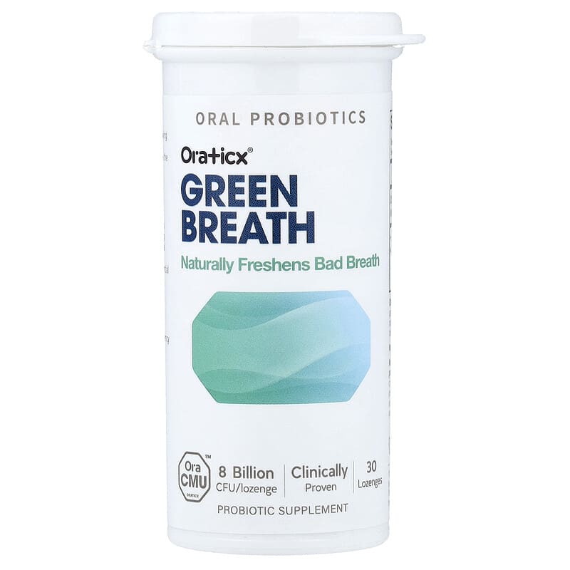 Green Breath Oral Probiotics, Mint, 30 Lozenges