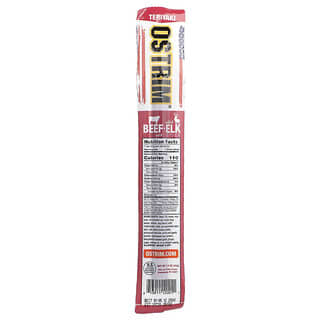 Ostrim, Barrita de ternera y alce, Teriyaki, 1 barrita, 42 g (1,5 oz)