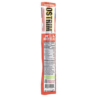Ostrim, Beef & Elk Stick, Habanero, 1.5 oz (42 g)