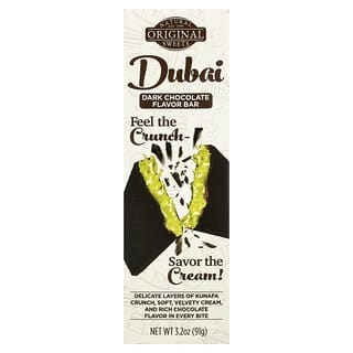 Original Natural Sweets, Dubai Dark Chocolate Bar, 3.2 oz (91 g)