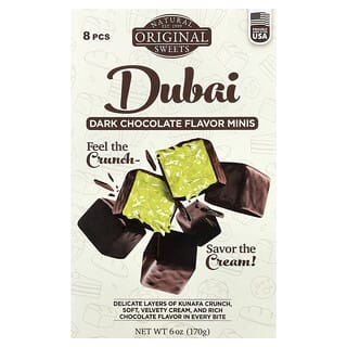 Original Natural Sweets, Dubai Dark Chocolate Minis, 8 Pieces, 170 g