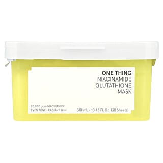 One Thing, Niacinamide Glutathione Beauty Mask , 30 Sheets, 10.48 fl oz (310 ml)