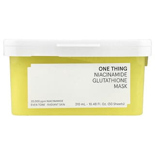 One Thing, Niacinamide Glutathione Beauty Mask , 30 Sheets, 10.48 fl oz (310 ml)