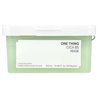 One Thing, Cica B5 Beauty Mask, 30 шт., 310 мл (10,48 жидк. Унции)