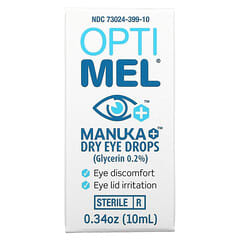 Optimel, Manuka+ Dry Eye Drops, 0.34 oz (10 ml)