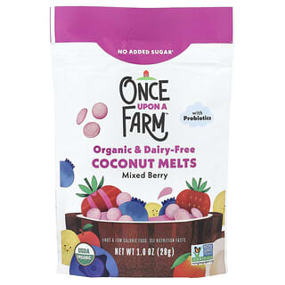 Once Upon A Farm, Coco derretido orgánico, Para niños pequeños, Bayas mixtas, 28 g (1 oz)