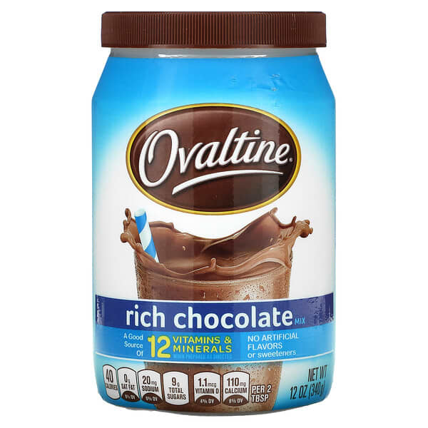 Ovaltine, Rich Chocolate Mix, reichhaltige Schokoladenmischung, 340 g (12 oz.)