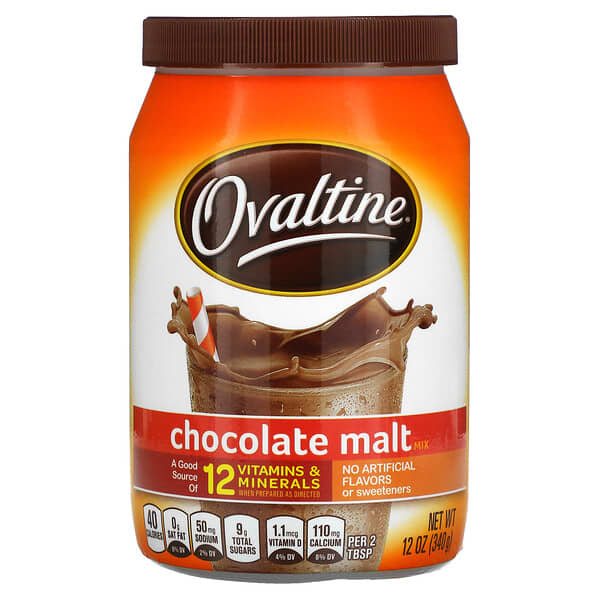 Ovaltine, Chocolate Malt Mix, Schokoladen-Malz-Mischung, 340 g (12 oz.)