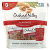 Almonds, Whole Natural, 8 Bags, 8 oz (226 g)