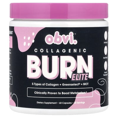 Obvi, Collagenic Burn Elite, 60 Capsules