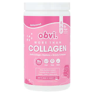 Obvi‏, More Than Collagen, מולטי פפטידים של קולגן + קומפלקס יופי, ללא תוספת טעם, 339 גרם (11.96 אונקיות)
