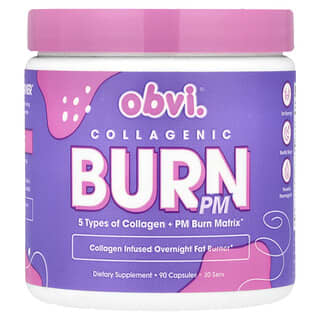 Obvi, Collagenic Burn PM, 90 Capsules