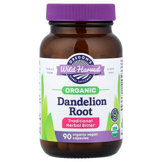 Oregon's Wild Harvest, Organic Dandelion Root, 90 Organic Vegan Capsules (400 mg per Capsule)
