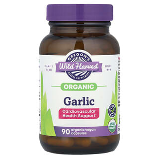 Oregon's Wild Harvest, Organic Garlic, 1,575 mg, 90 Organic Vegan Capsules (525 mg Per Capsule)