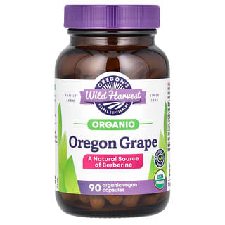 Oregon's Wild Harvest, Organic Oregon Grape, 90 Organic Vegan Capsules