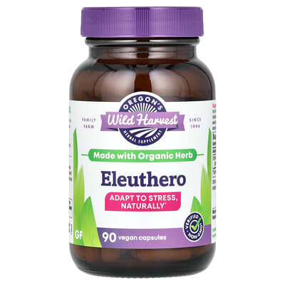 Oregon's Wild Harvest, Eleutherococcus senticosus, 1200 mg, 90 Vegan Capsules (400 mg per capsule)