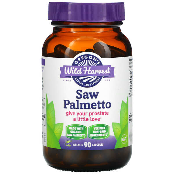 Oregons Wild Harvest Saw Palmetto 90 Gelatin Capsules