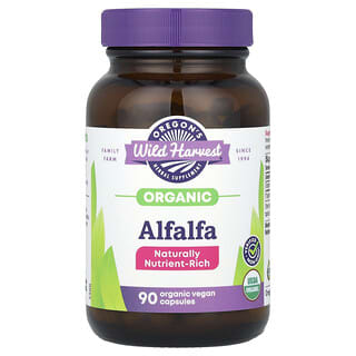 Oregon's Wild Harvest, Organic Alfalfa, 1,200 mg, 90 Organic Vegan Capsules (400 mg per Capsule)