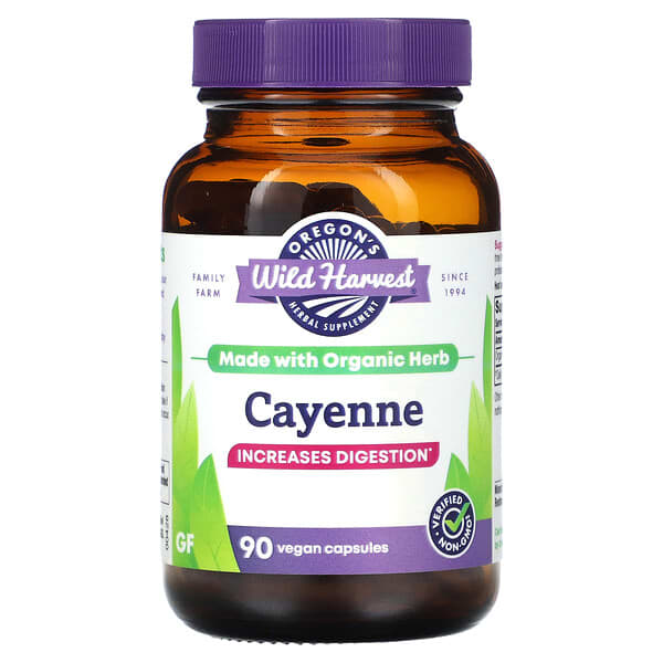 Oregons Wild Harvest, Cayenne, 90 Vegan Capsules