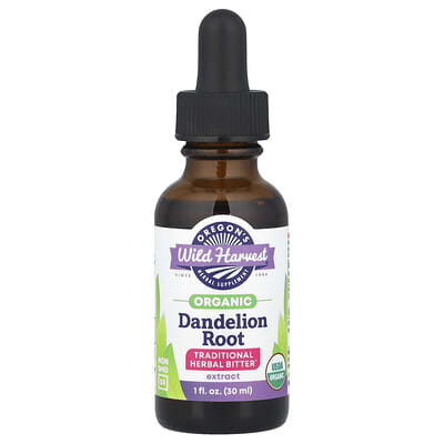 Oregon's Wild Harvest, Organic Dandelion Root Extract, 1 fl oz (30 ml)