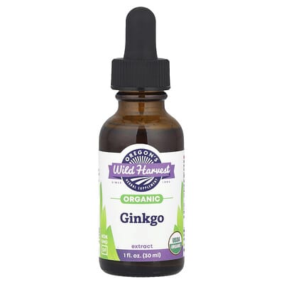 Oregon's Wild Harvest, Organic Ginkgo Extract, 1 fl oz (30 ml)