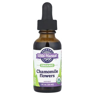 Oregon's Wild Harvest, Organic Chamomile Flowers Extract, 250 mg, 1 fl oz (30 ml)