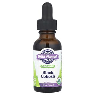 Oregon's Wild Harvest, Organik Black Cohosh Özü, 1 fl oz (30 ml)