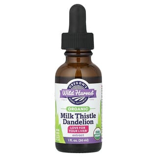 Oregon's Wild Harvest, Organic Milk Thistle Dandelion Extract, 1 fl oz (30 ml)