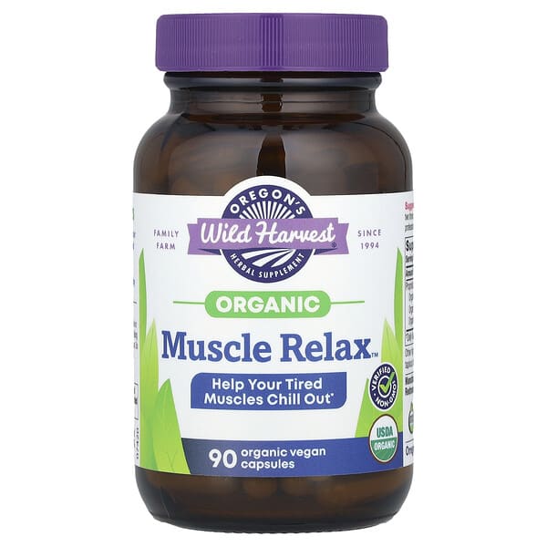 Oregon's Wild Harvest Organic Muscle Relax™, 90 Vegan Capsules