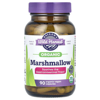 Oregon's Wild Harvest, Organic Marshmallow, 90 Organic Vegan Capsules (425 mg per Capsule)