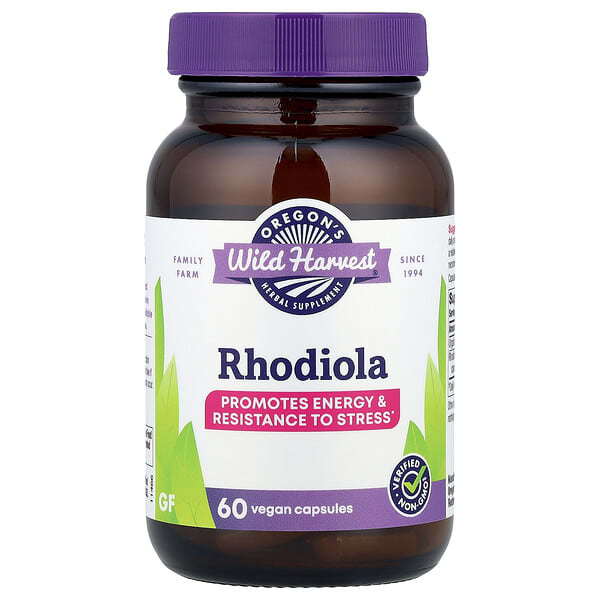 Oregon's Wild Harvest Rhodiola, 60 Vegan Capsules
