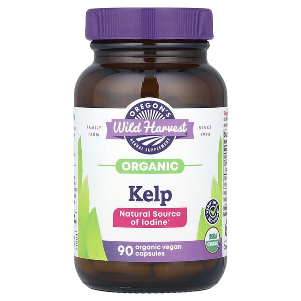 Oregon's Wild Harvest, Organic Kelp, 90 Organic Vegan Capsules