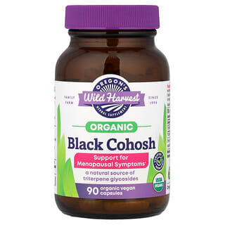 Oregon's Wild Harvest, Organic Black Cohosh, 90 Vegan Capsules (300 mg per Capsule)