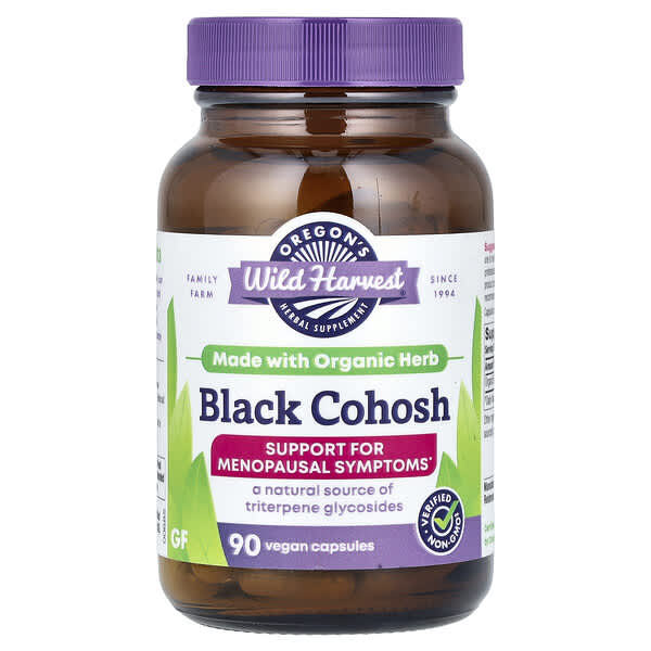 Oregon's Wild Harvest Black Cohosh, 90 Vegan Capsules (300 mg per Capsule)