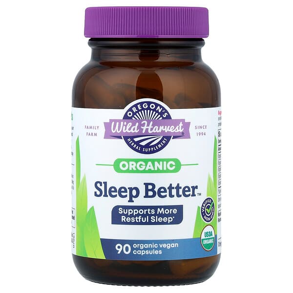 Oregon's Wild Harvest, Organic Sleep Better™, 90 Organic Vegan Capsules — product photo 1