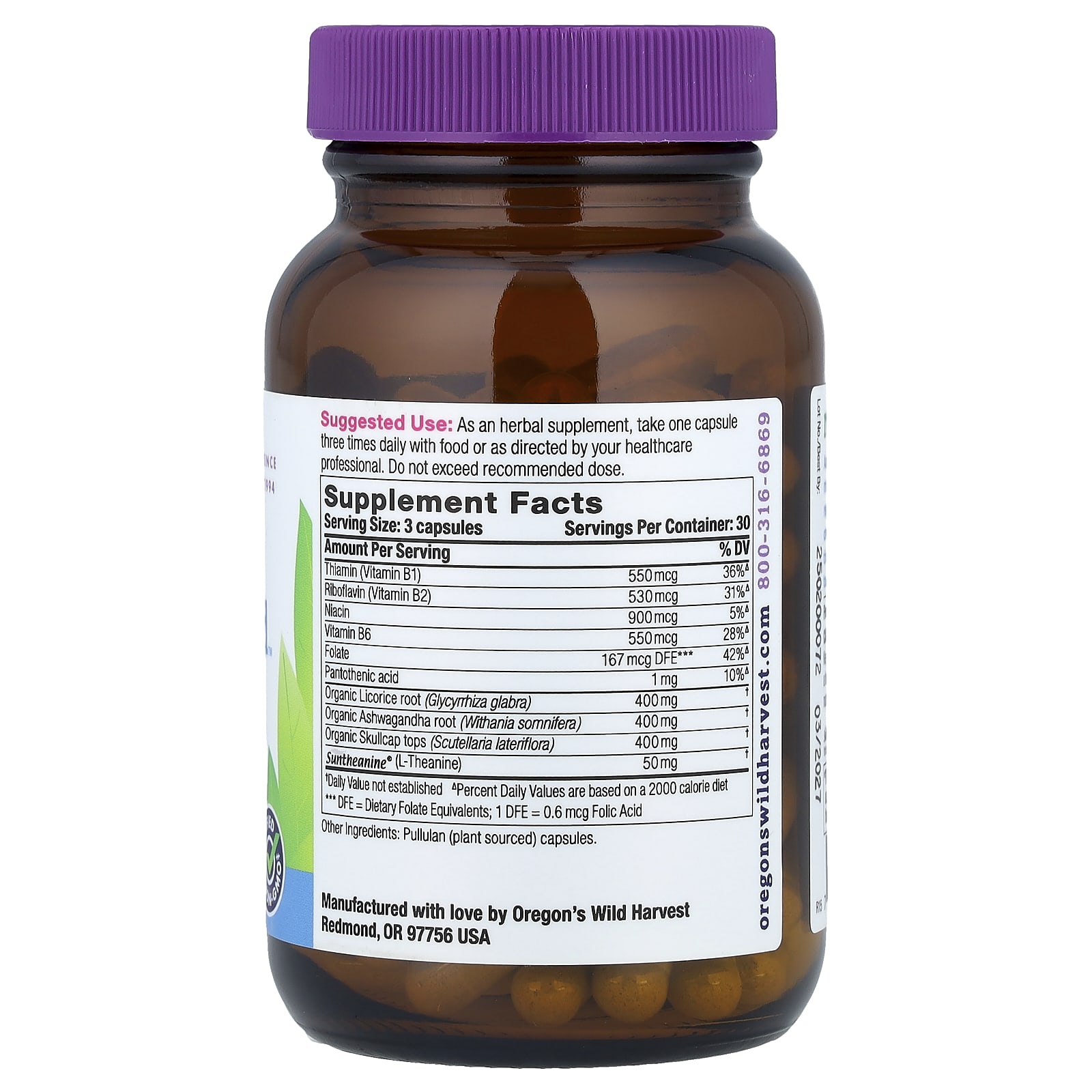 Oregon's Wild Harvest, Stress Guard™, 90 Vegan Capsules