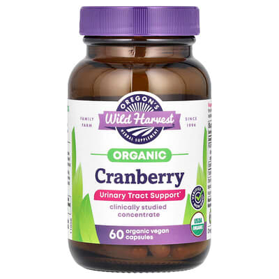 Oregon's Wild Harvest, Organic Cranberries, 60 Organic Vegan Capsules