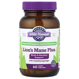 Oregon's Wild Harvest, Lion's Mane Plus™, 60 Vegan Capsules