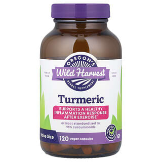 Oregon's Wild Harvest, Curcuma, 120 capsules de gélatine