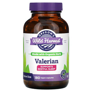 Oregon's Wild Harvest, Valerian, 180 Vegan Capsules