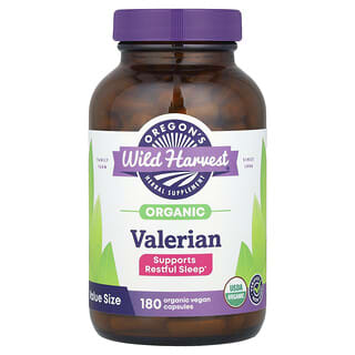 Oregon's Wild Harvest, Organic Valerian, 900 mg, 180 Vegan Capsules (450 mg per Capsule)