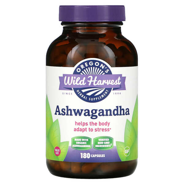 Oregon's Wild Harvest, Ashwagandha, 180 Capsules