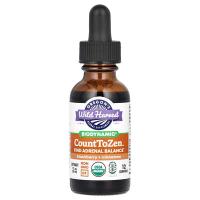 Oregon's Wild Harvest, Biodynamic, Count To Zen Extract, Blackberry + Cinnamon, 1 fl oz (30 ml)