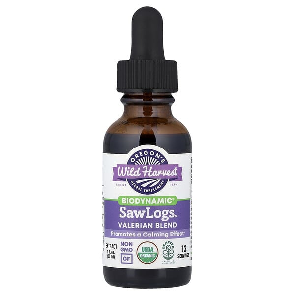 Oregon's Wild Harvest Biodynamic®, SawLogs™, Valerian Blend, 1 fl oz (30 ml)