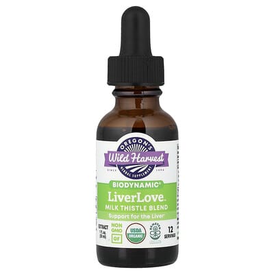 Oregon's Wild Harvest, LiverLove™, Biodynamic®, Milk Thistle Blend, 1 fl oz (30 ml)