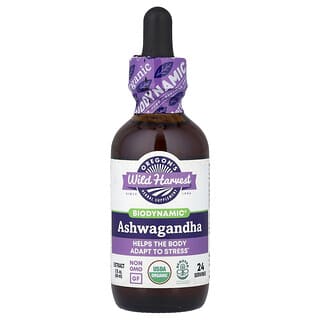 Oregon's Wild Harvest, Biodynamic, ekstrakt z ashwagandhy, 59 ml