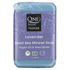 One with Nature, Dead Sea Mineral Soap Bar, Lavendel, 200 g (7 oz.)