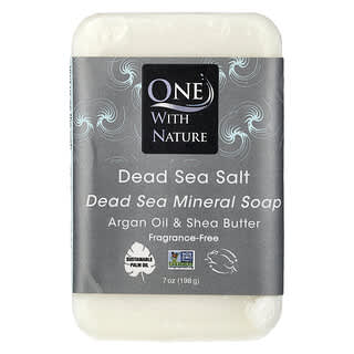 One with Nature, Sabonete Mineral do Mar Morto, Sem Perfume, 198 g (7 oz)